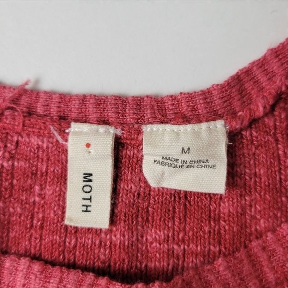 MOTH Anthropologie Striped Rib Knit Sweater Tank Top M - Picture 6 of 15